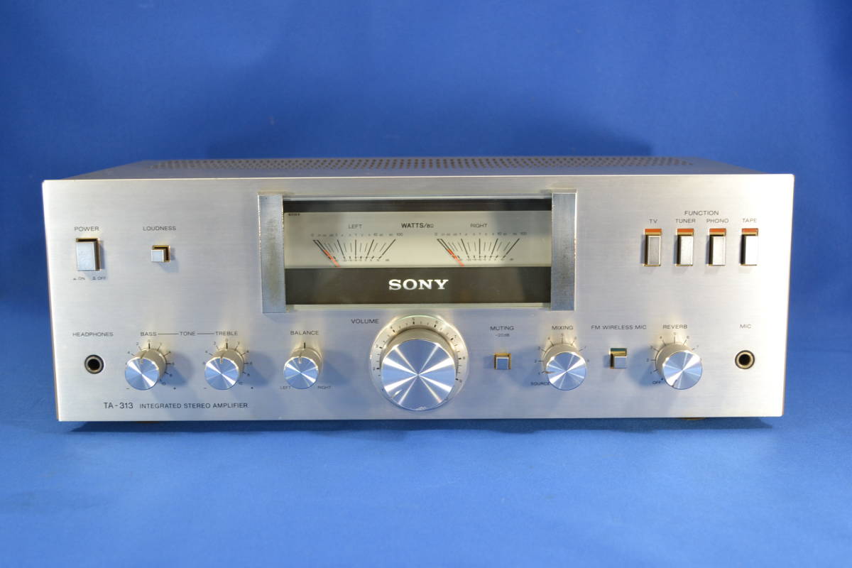 オーディオ機器 SONY ソニー プリメインアンプ TA-313 修理済 全機能