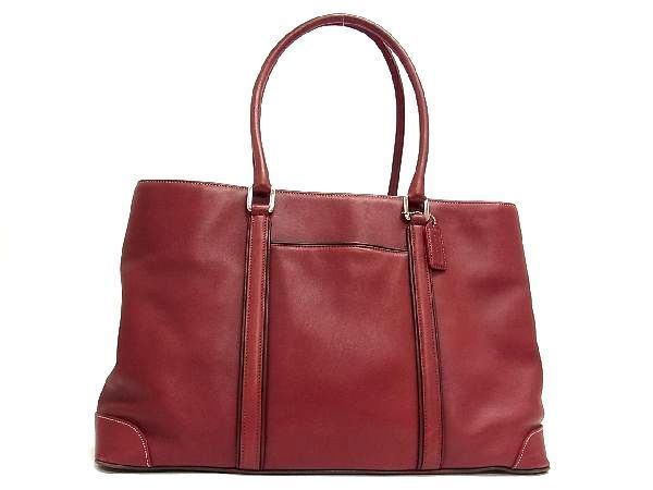1円 COACH コーチ 7515 レザー トートバッグ ショルダーバッグ 肩掛け
