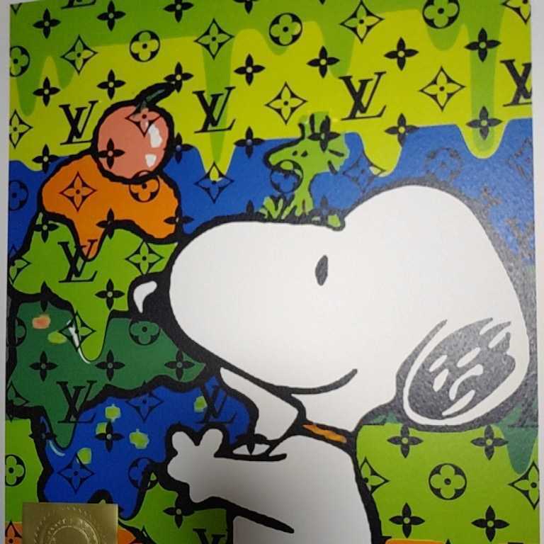 DEATH NYC 世界限定100枚 アートポスター スヌーピー SNOOPY アイス