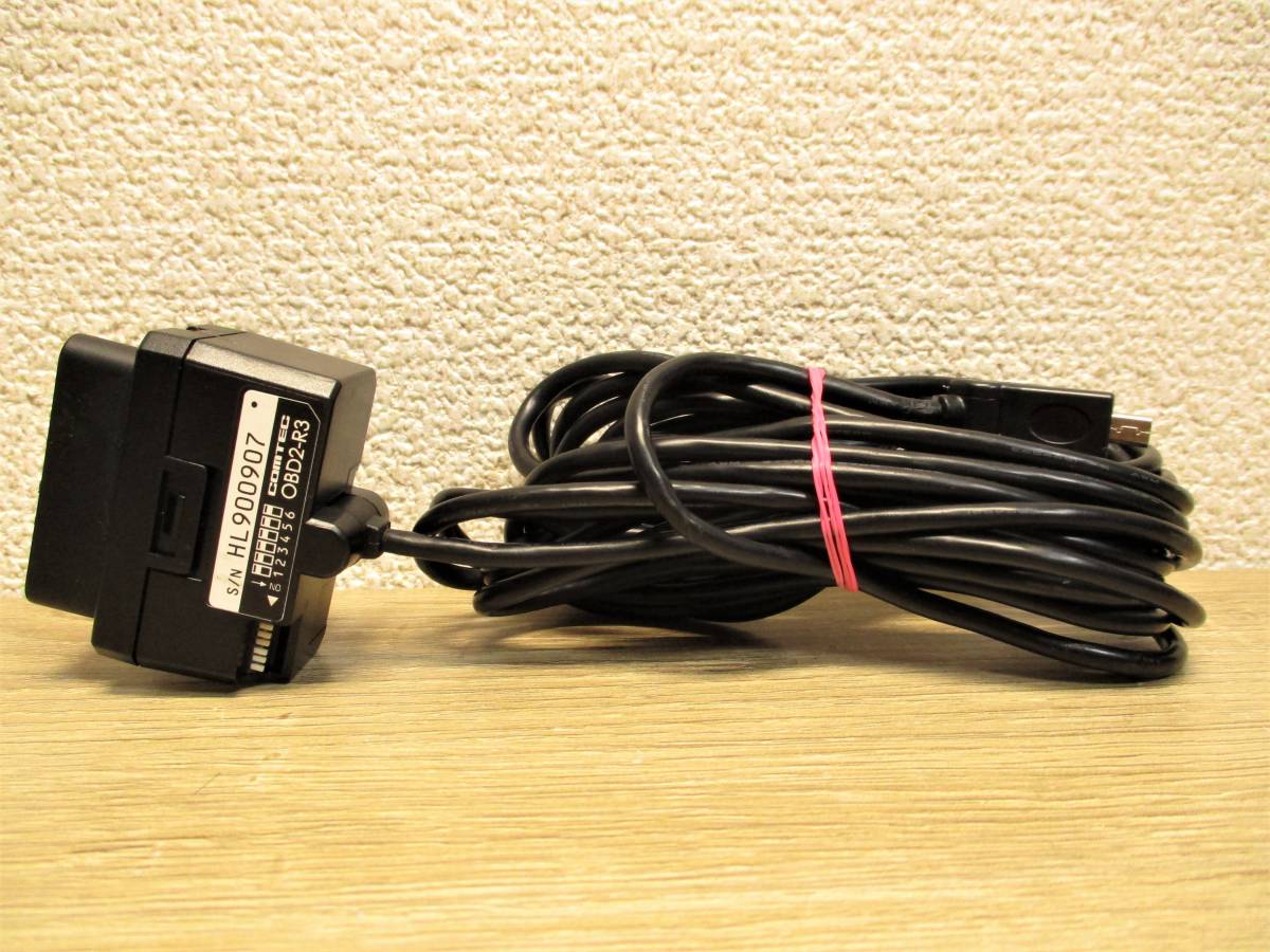 コムテックZERO 808LV レーダー探知機本体、OBD2接続アダプターセット