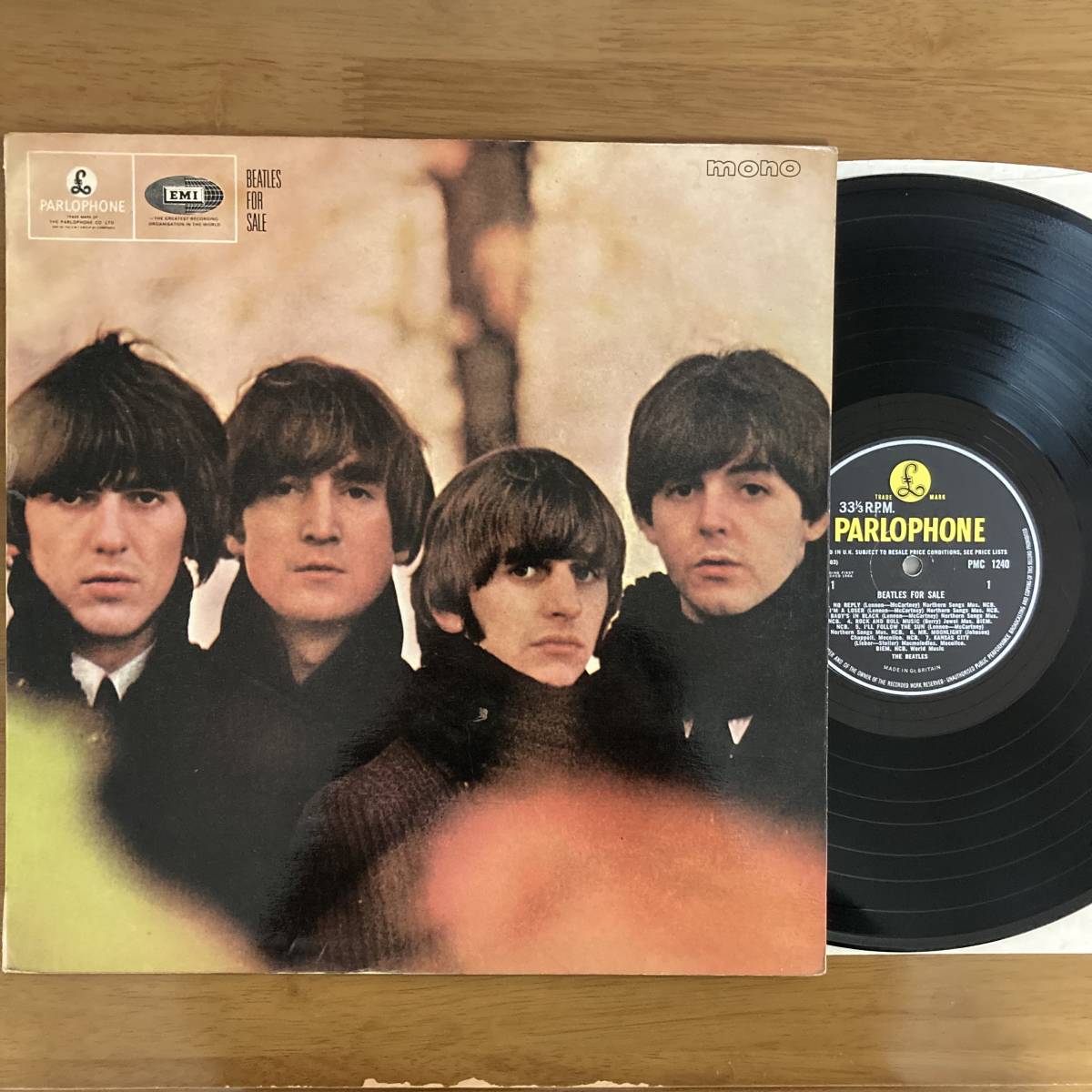 UK盤イエロー・パーロフォン マト4N/4N BEATLES FOR SALE/mono 