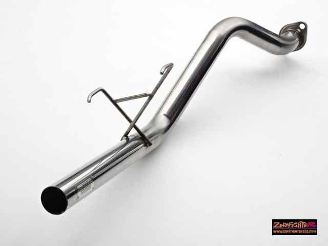 送料C EK3シビックフェリオゼロファイターリアピースステンレス  