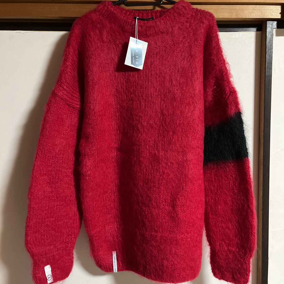 AKA SIX by Simon Barker x FRAGMENT MOHAIR JUMPER size XL モヘア 