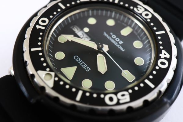 1円 SEIKO セイコー プロフェッショナル200m ミニツナ缶 7C43-6020 QZ  