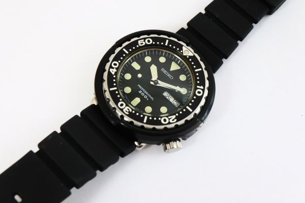 1円 SEIKO セイコー プロフェッショナル200m ミニツナ缶 7C43-6020 QZ 