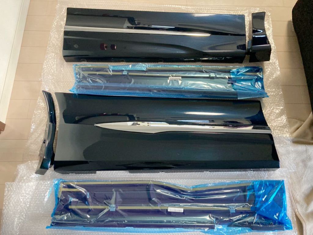 新作入荷，安い 新品 未使用 ヴォクシー ZRR80 モデリスタ スライドドア ドアパネル サイドスカート 右 側 運転席 ブラキッシュ 221 ノア voxy