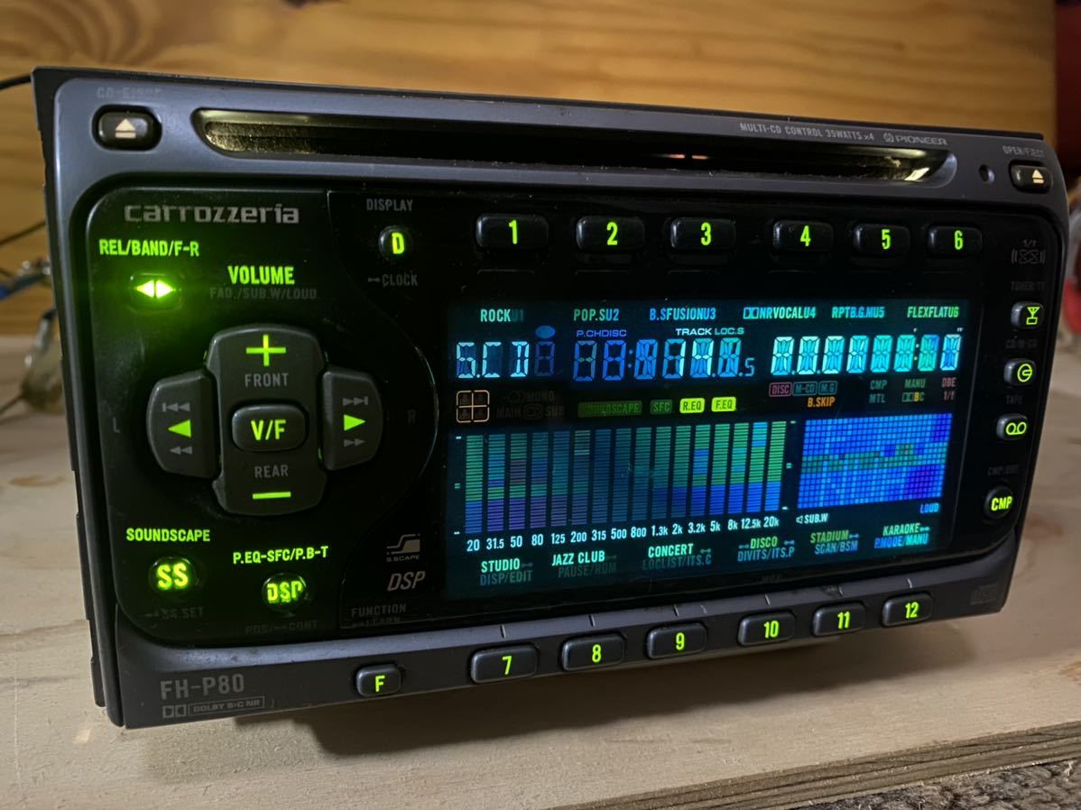カロッツェリア FH-P80 CD カセット テープcarrozzeria Pioneer 当時物