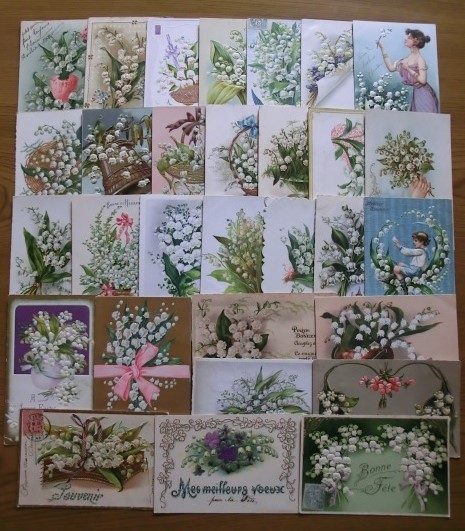 人気，本物保証 フランス アンティーク 古いポストカード 絵葉書 スズラン ３０枚(絵葉書)｜売買されたオークション情報、yahooの商品情報をアーカイブ公開 - オークファン 絵葉書