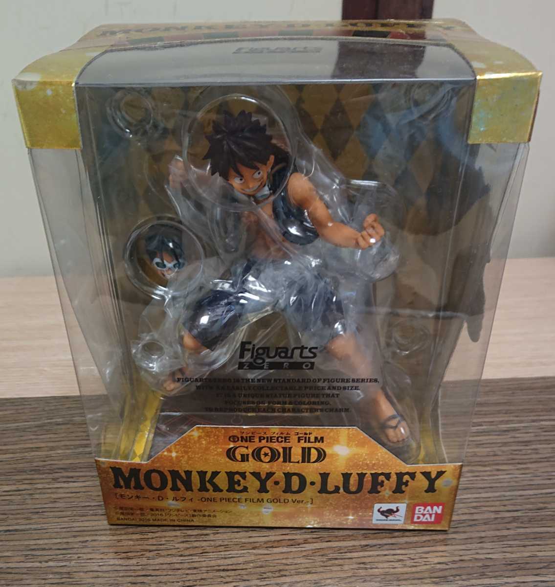 未開封、MONKEY・D・LUFFY バンダイ ONE PIECE ワンピース.figuartsZERO、モンキー・D・ルフィ ONE PIECE FILM GOLD ver
