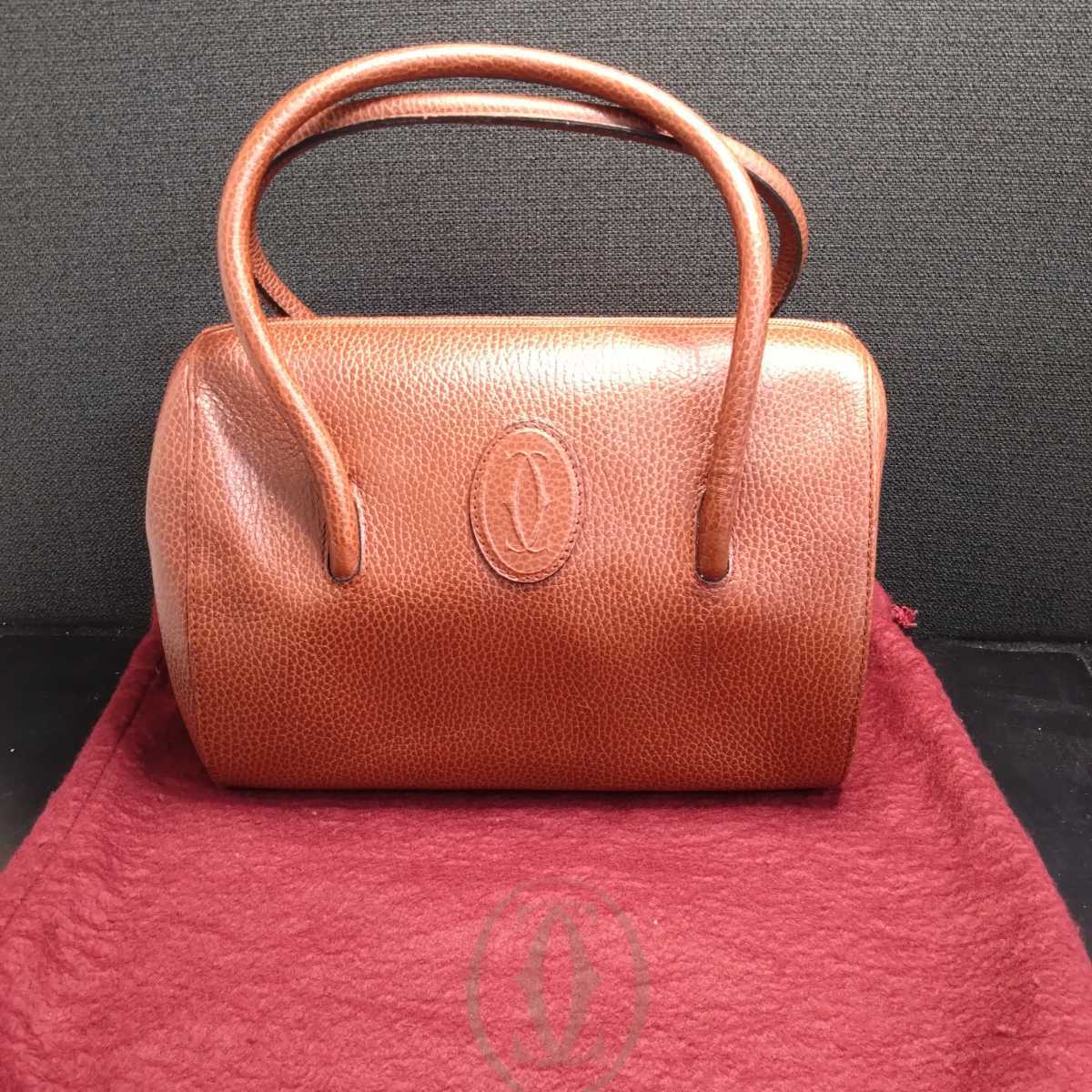 美品！カルティエ　ハンドバッグ　マストライン　ゴールド金具　＊保存袋付