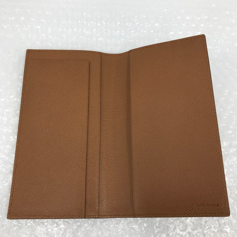 ブルガリ BVLGARI 札入れ ブラウン レザー - 財布 長財布 □未使用