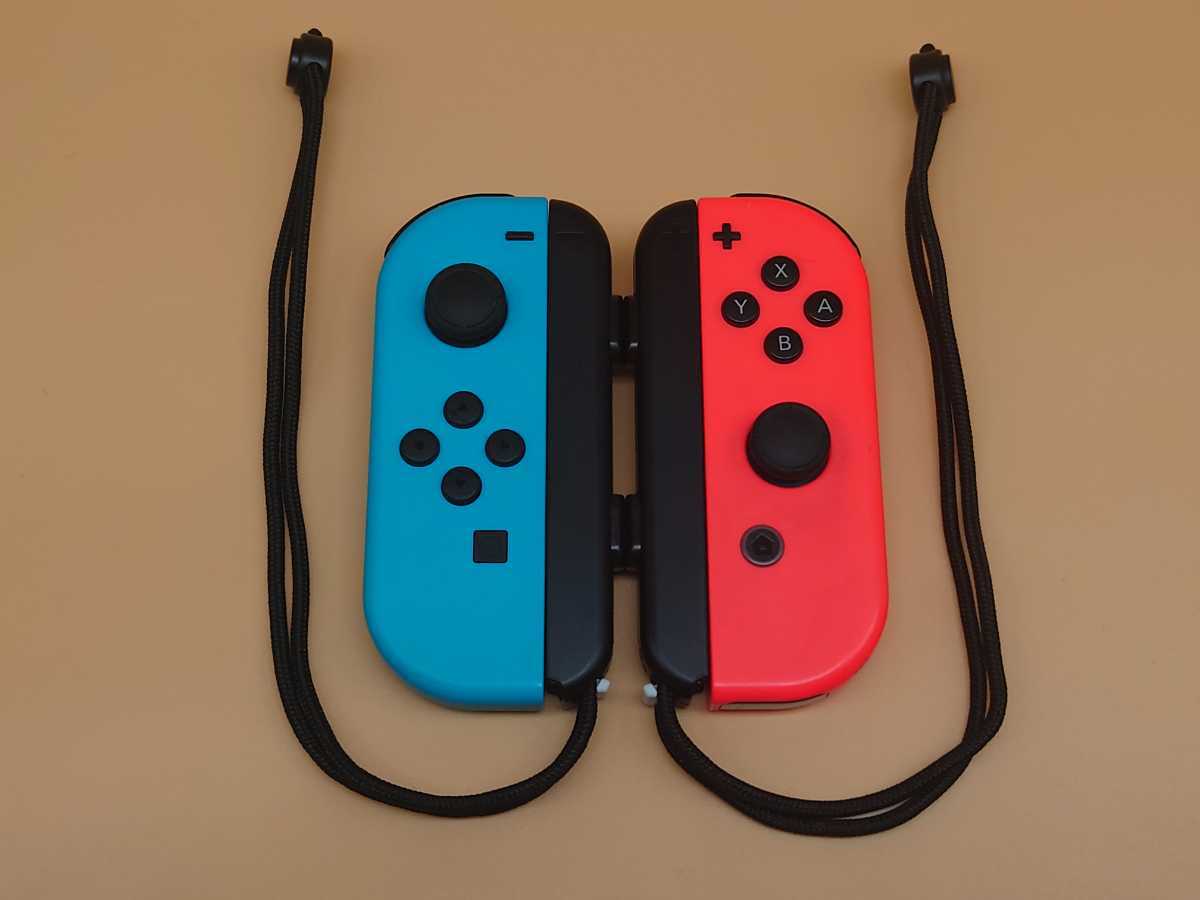 美品】（動作確認済）☆ストラップ付き☆ Nintendo Switch ジョイコン