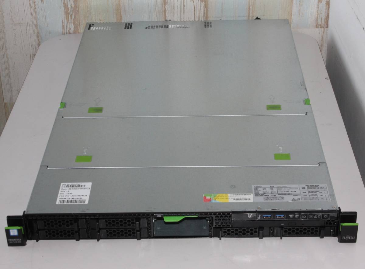 ★ FUJITSU Primergy RX2530 M2 　PYR2532R2N Xeon CPU E5-2667 V4 @3.20Ghz X 2コア 224GB(16GB X14) HDDなし DVD ★サーバーブレード★