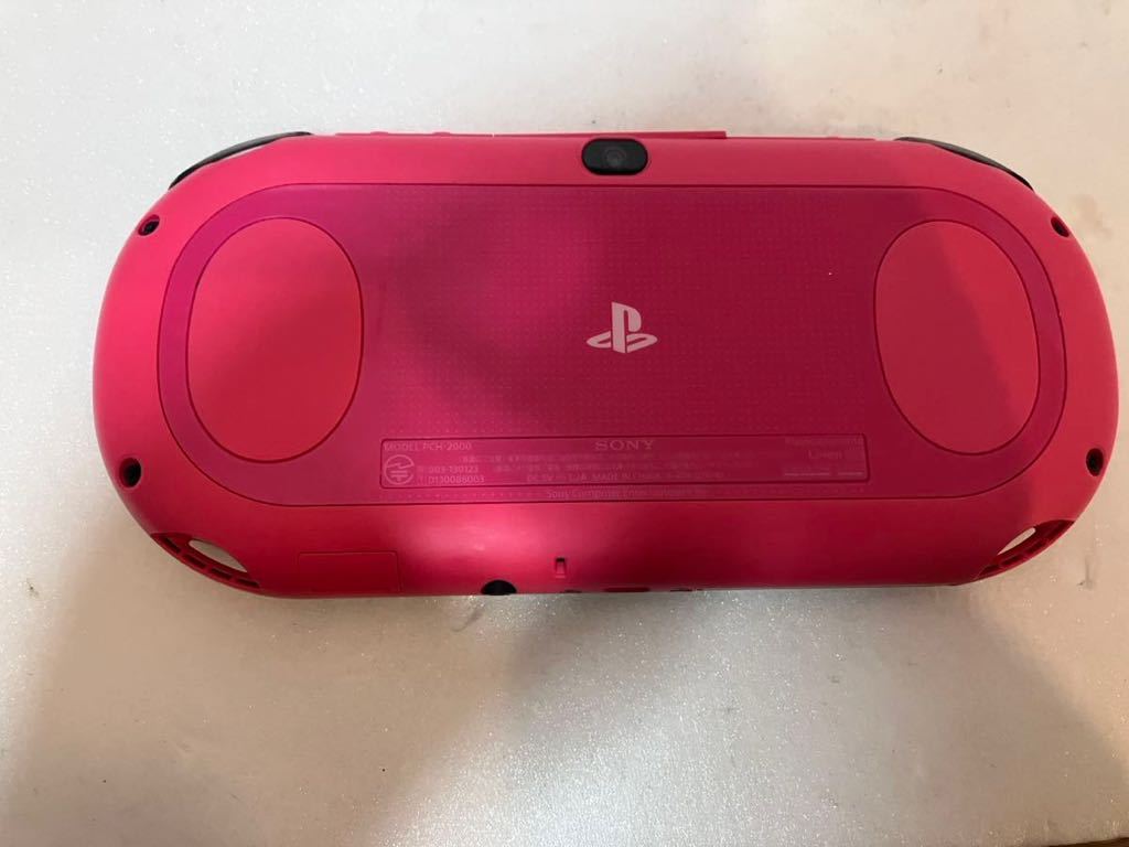 [ジャンク]PlayStationVITA PCH-2000 専用SDカード付き ☆動作良好 ジャンク PlayStationVita Wi-Fiモデル:ピンク/ブラック