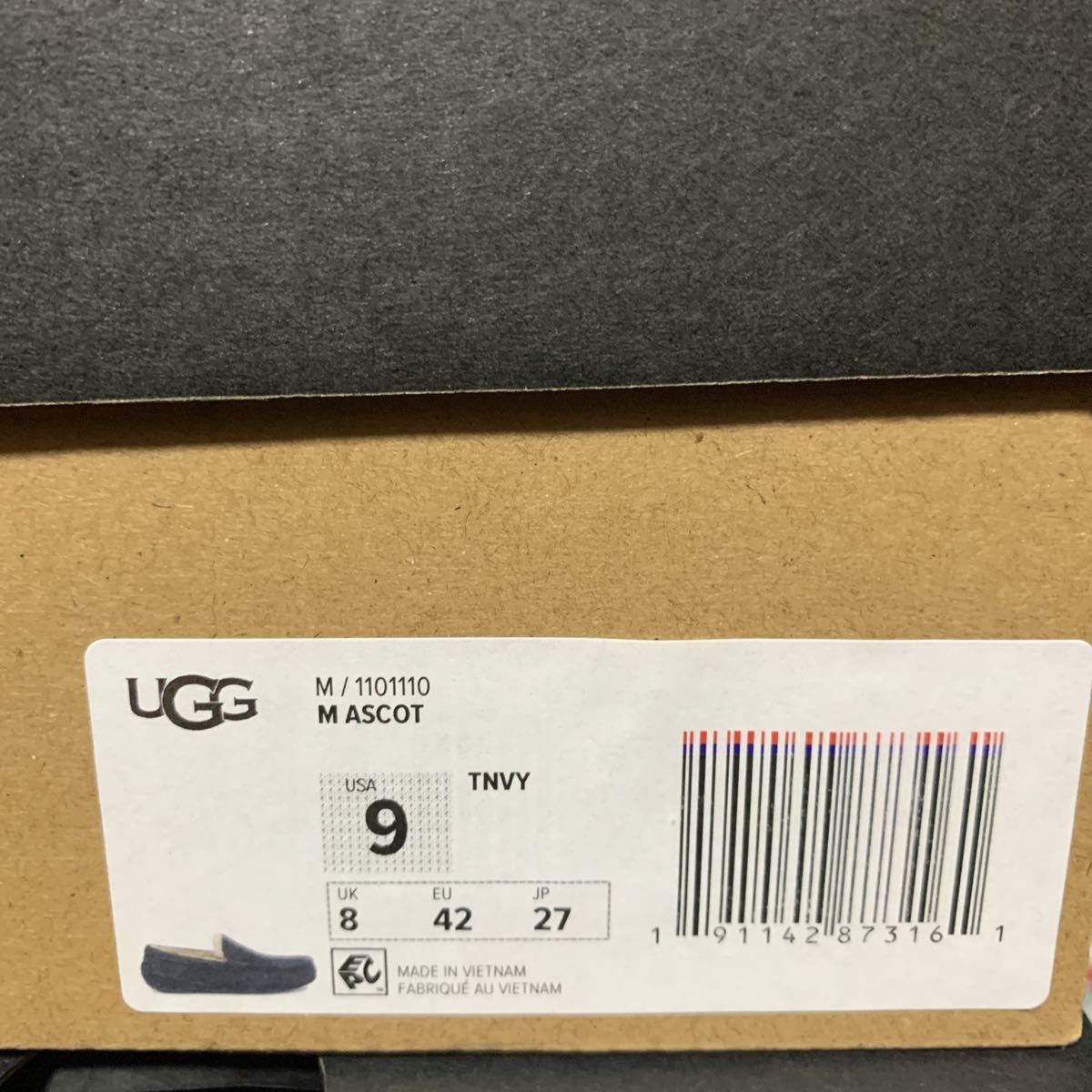 アスコット UGG アグ ascot ネイビーの通販 ugg モカシン ASCOT メンズ
