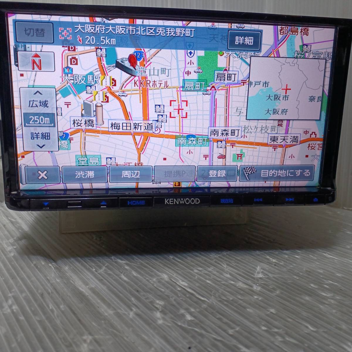 ○[38T_A2]ケンウッド MDV-D402BT CD DVD フルセグ Bluetooth 地図