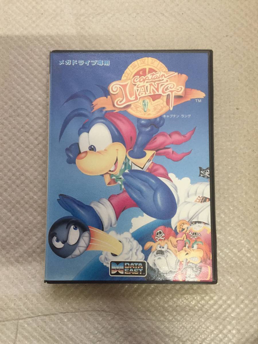 SEGA MD キャプテン ラング 箱説明書 中古 動作未確認 セガ・エンタープライゼス メガドライブ データイースト