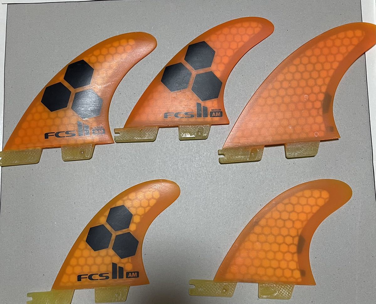激安 fcs2 フィン 5枚セット クワッド トライ アルメリック サイズM