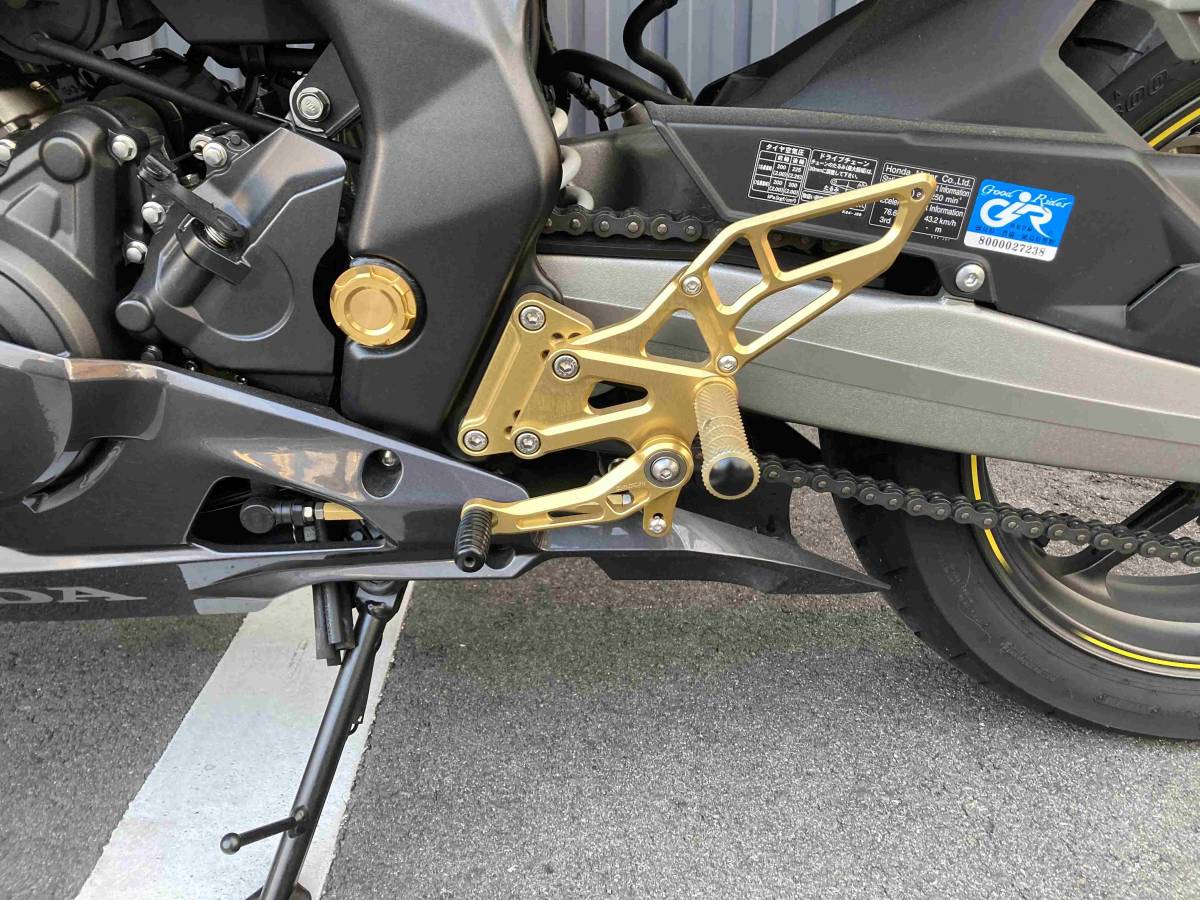 K-factory CBR250RR MC51 用 バックステップ ゴールド 油圧スイッチ 