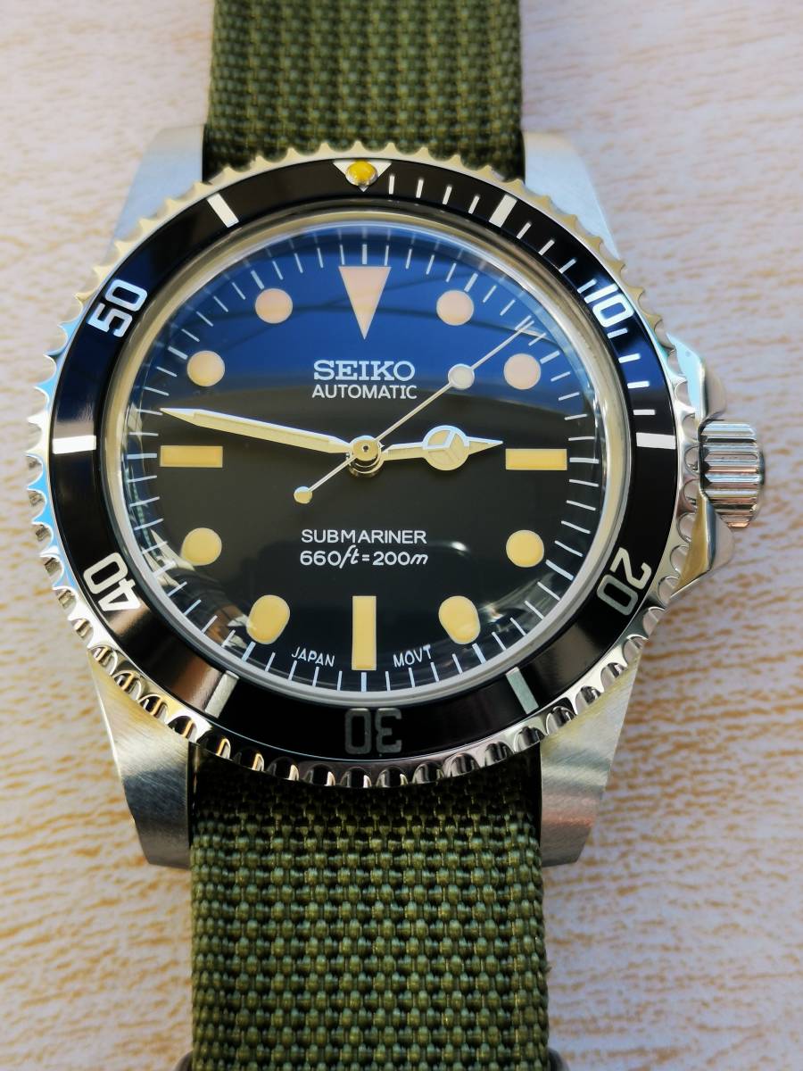 1円～ SEIKO カスタム ビンテージ サブ mod ダイバーズ セイコー