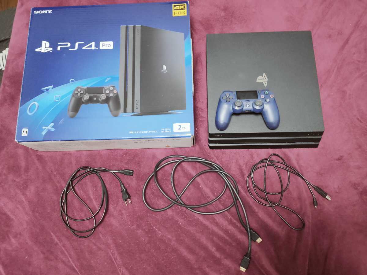 PS4 Pro 本体 セット 2TB Jet Black SONY PlayStation4 CUH-7200C BO1 