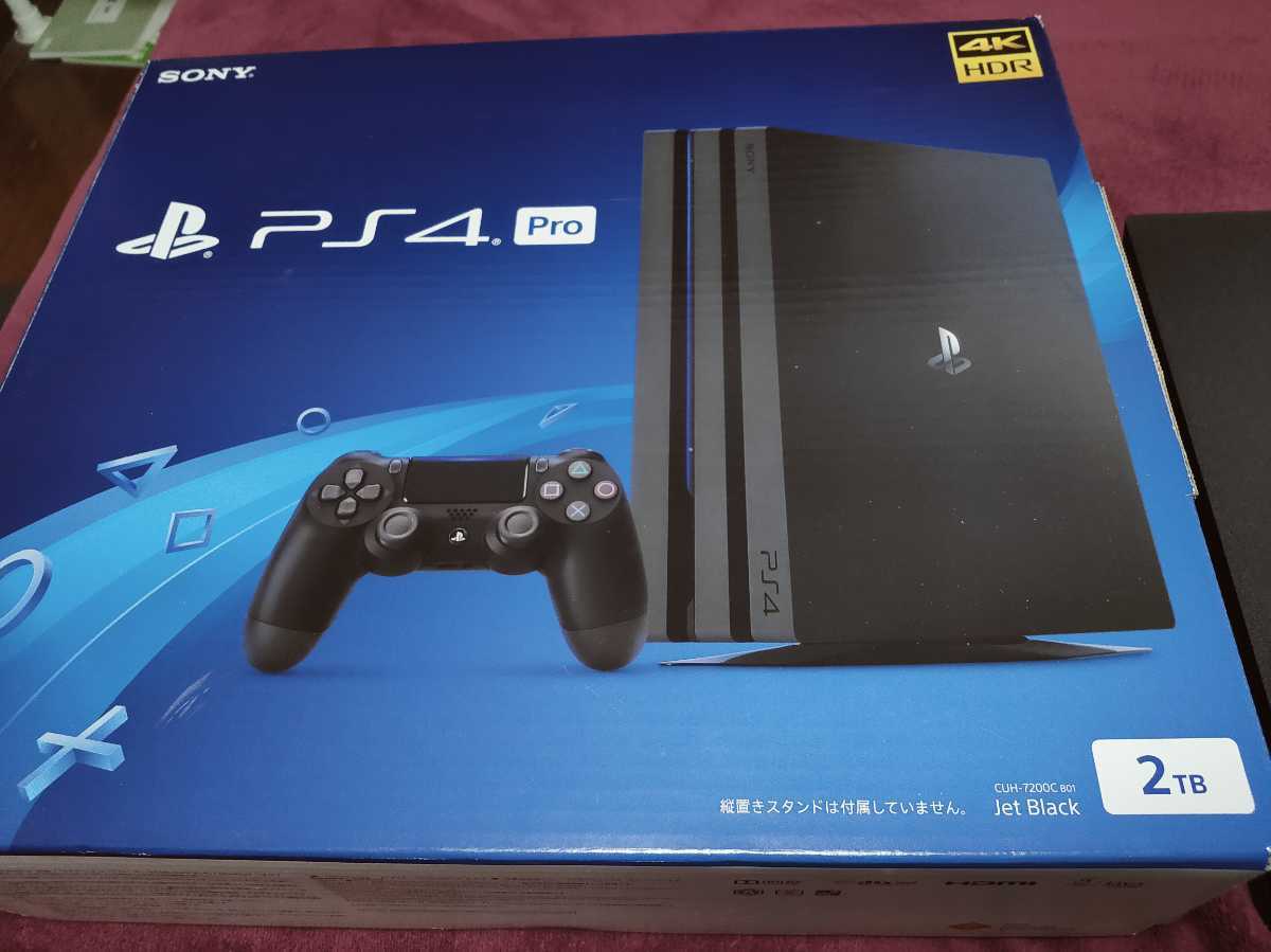 PS4 Pro 本体 セット 2TB Jet Black SONY PlayStation4 CUH-7200C BO1 
