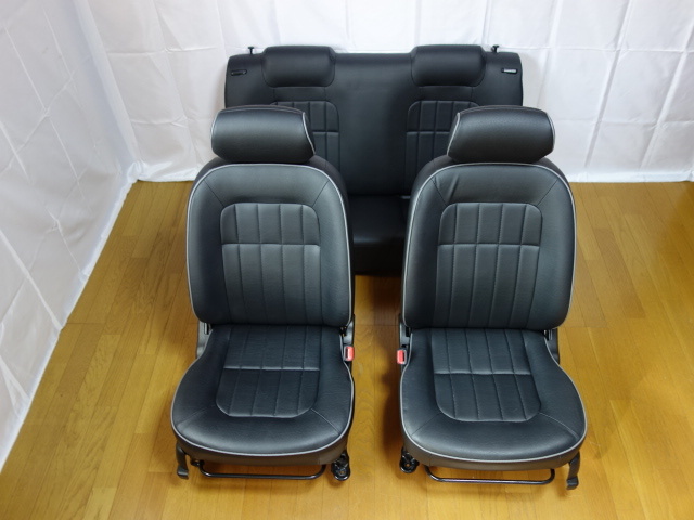 【美品】L700S ミラ ジーノ　プロテイン レザー シート 一式 運転席・助手席・後部席 破れナシ 