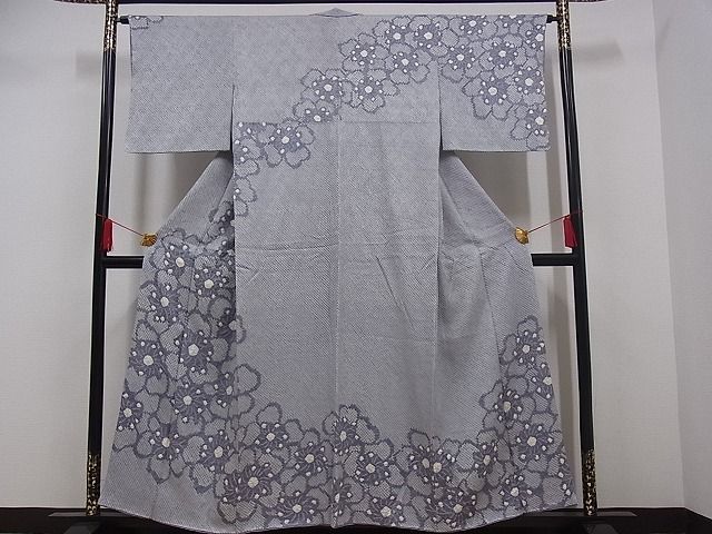 着物屋こころ■訪問着　総絞り　花尽くし　着丈156cm　裄丈64cm　正絹　逸品　A-ck6229