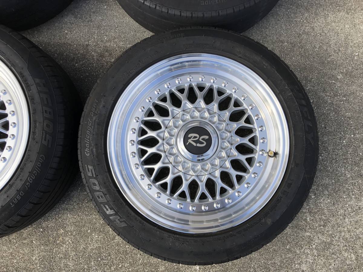BBS風 RS RS601 16インチ 4穴 マルチ PCD98&100 4本セット 7J +38 