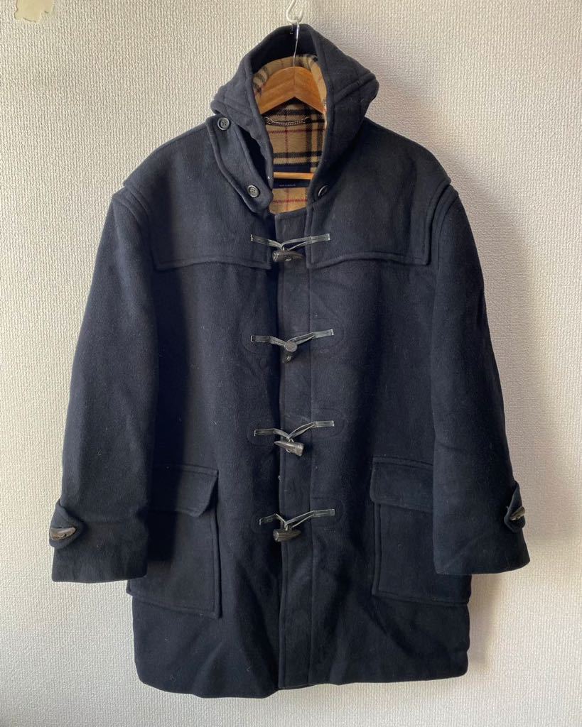 イングランド製 BURBERRY LONDON ウール ダッフルコート バーバリー 裏地ノバチェック 英国