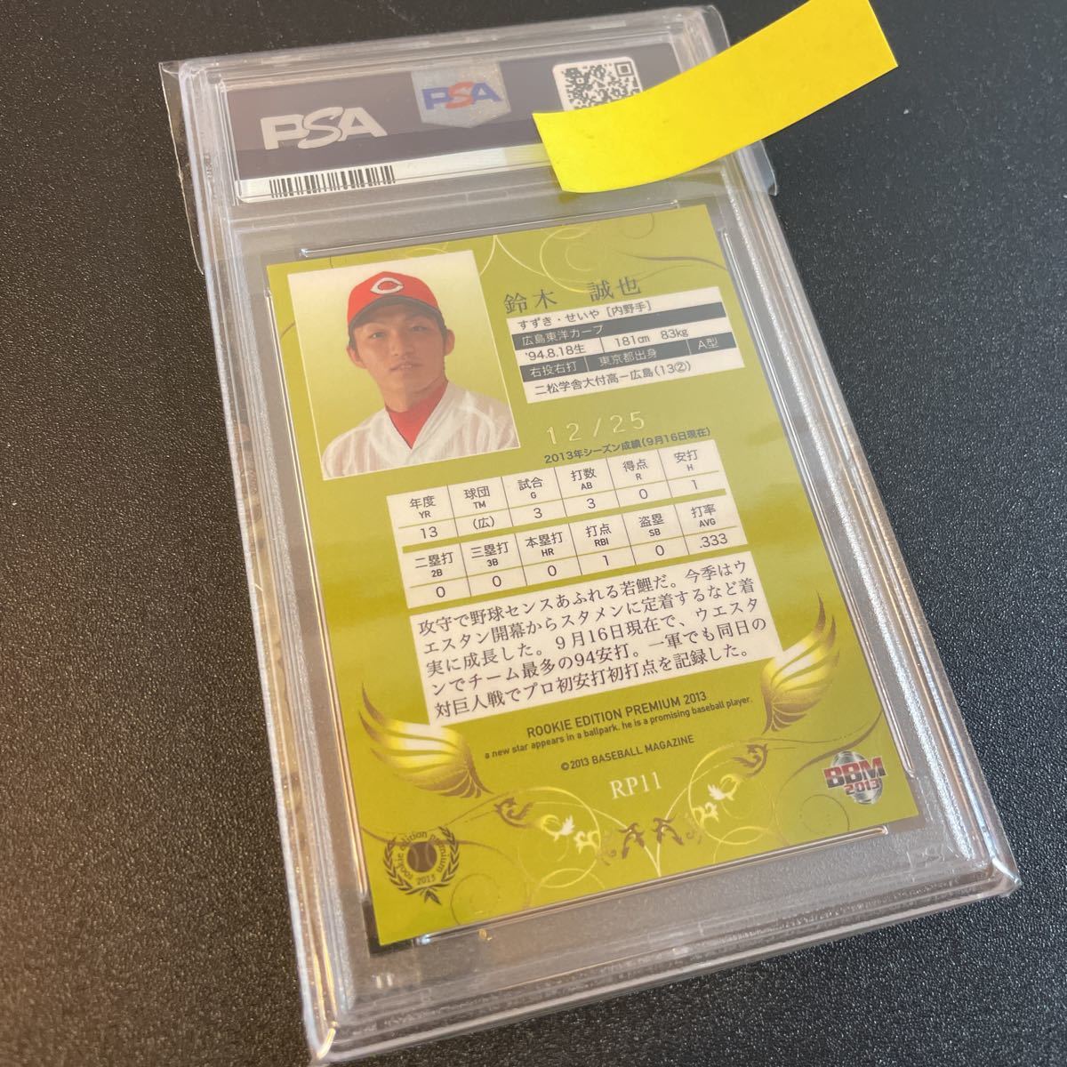 BBM 広島カープ 鈴木誠也 ルーキーパラレルカード100枚限定 2013 BBM