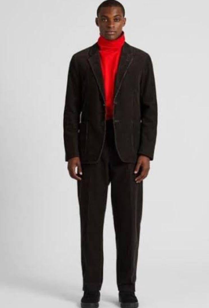 UNIQLO U ユニクロユー コーデュロイ セットアップ ダークブラウン 
