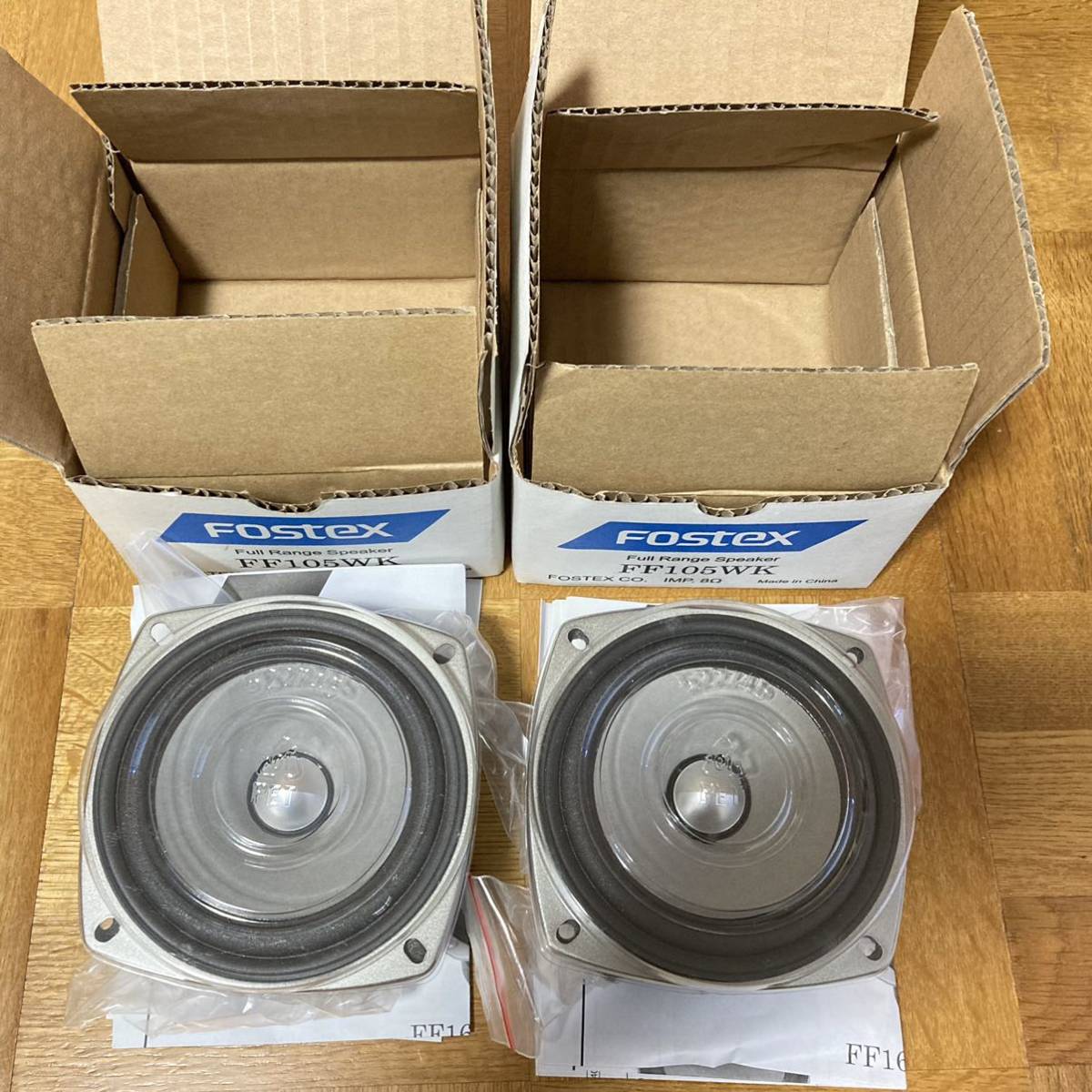 FOSTEX バスレフ専用フルレンジユニット FF105WK 2個 FF105WK FOSTEX