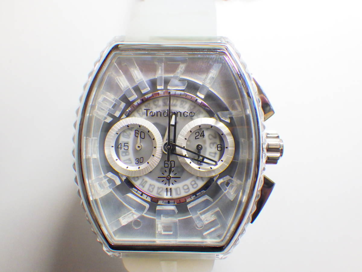 Tendenceテンデンス クロノグラフ クオーツ腕時計 TY860004 №089 