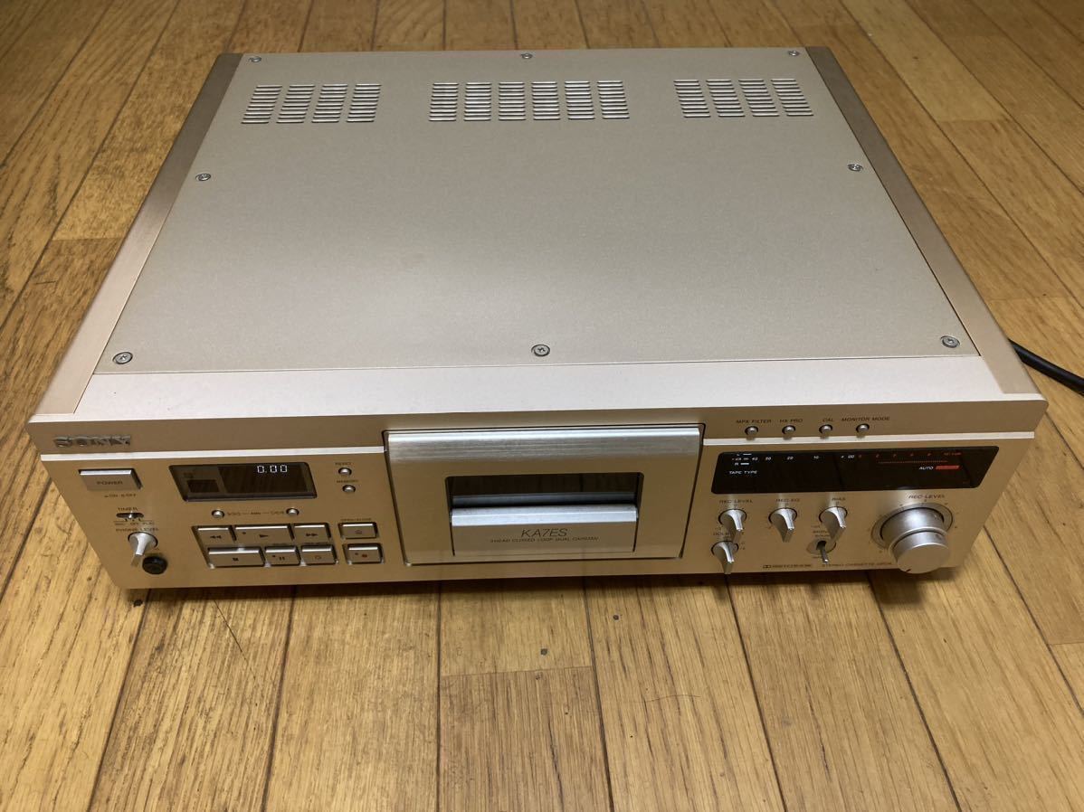 貴重！　動作品　整備済　SONY ソニー　最高級カセットデッキ　TC-KA7ES リモコン付き!