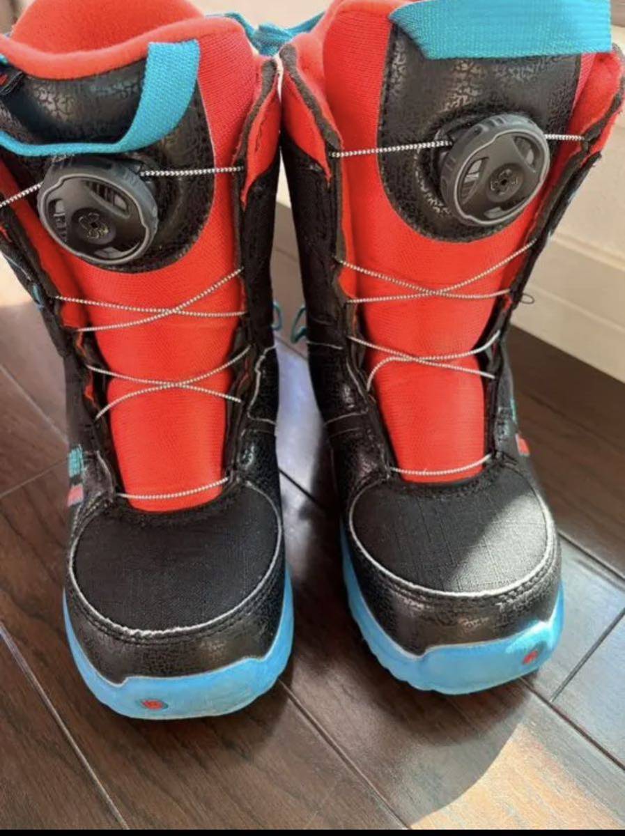 美品バートンユーススノーボードブーツGROM BOA20.5cm Burton GROM BOA