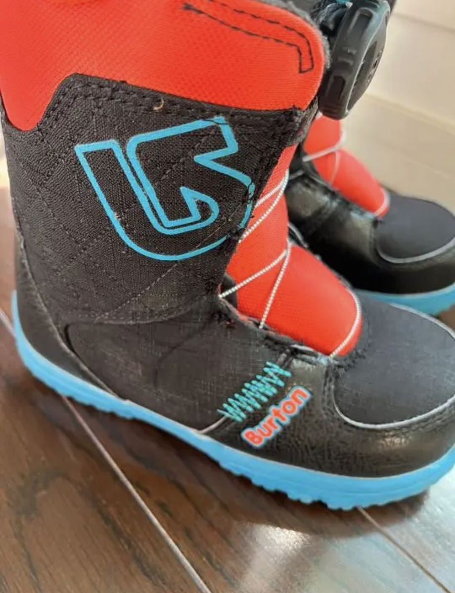 美品バートンユーススノーボードブーツGROM BOA20.5cm Burton GROM BOA