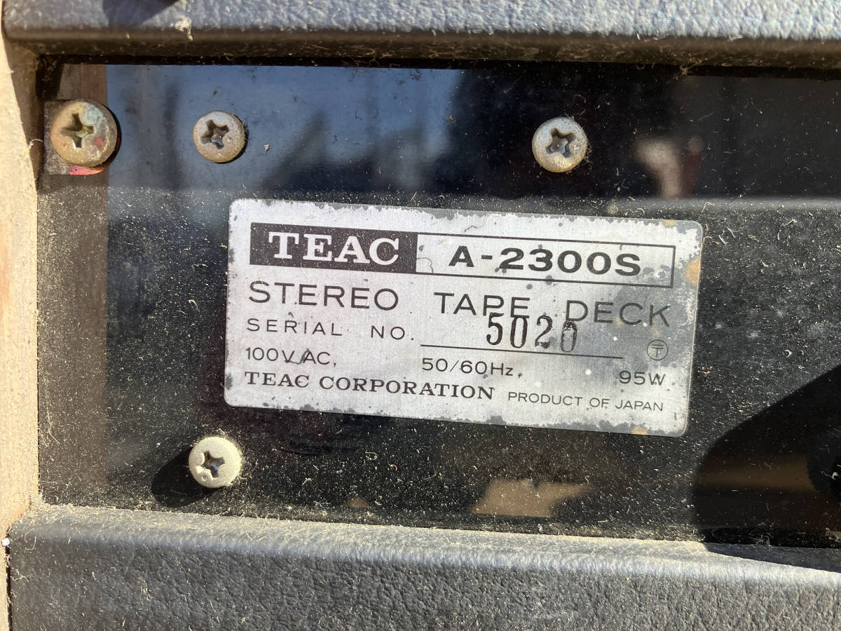 TEAC ティアック A-2300S オープンリールデッキ 50Hz専用 動作未確認