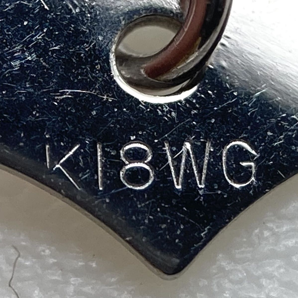 10.00ct!!□K18WG天然ブラックダイヤモンドネックレス□約3.0g 約45.2 