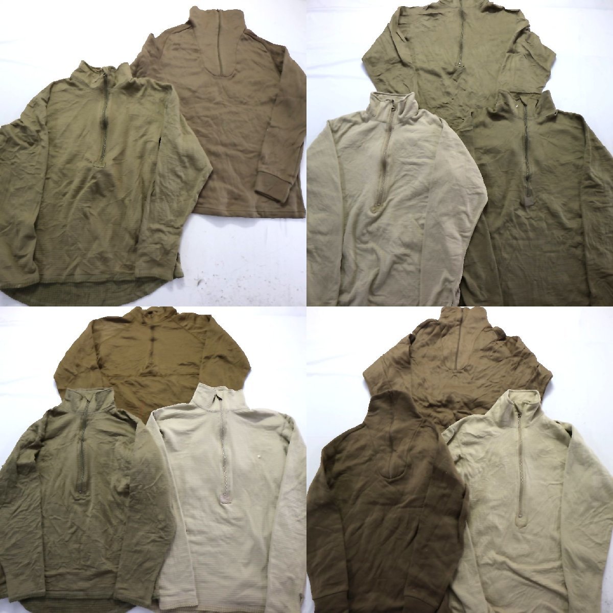 ◎ミリタリーインナーMIX set ECWCS ポーラテック 他 (メンズXS/S/M) 11枚セット まとめ売り 古着卸 1円スタート 最落なし MK9276