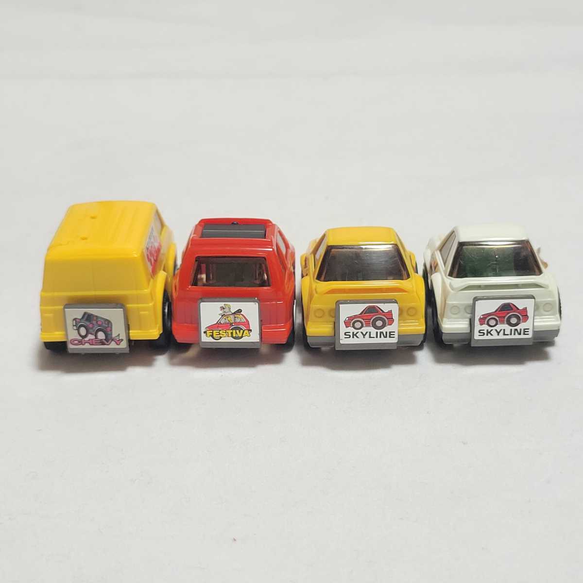 昭和レトロ チョロQ A品番 Wセット 4台 A-90 A-91 A-93 シェビーバン
