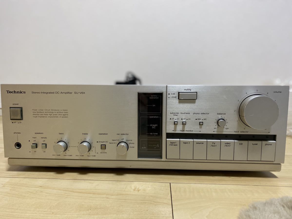 Technics SU-V6X メインアンプ　100v 193W 50/60Hz made in Japan
