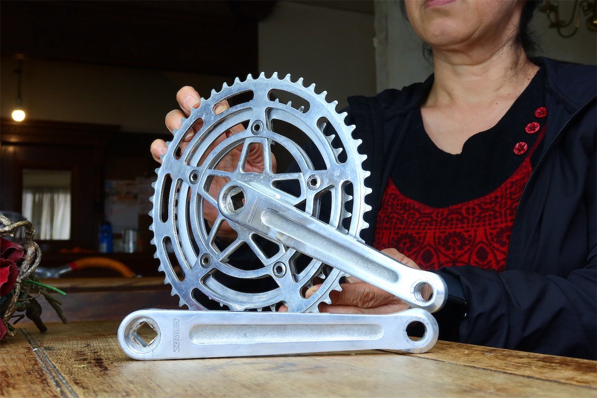 STRONGLIGHT 55-D VIS PLATEAU OLD BIKE CHAINRING PEUGEOT PX10 PY10 MERCIER