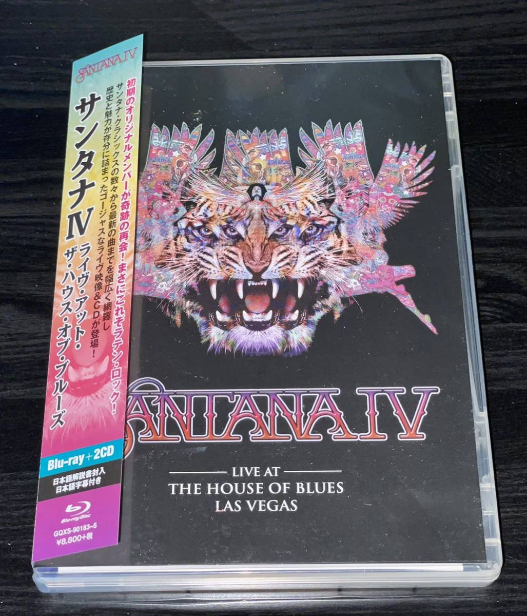 国内盤 SANTANAサンタナIV ライヴ・アット・ザ・ハウス・オブ・ブルーズ【初回限定盤Blu-ray+2CD/日本語解説書封入/日本語字幕付き】