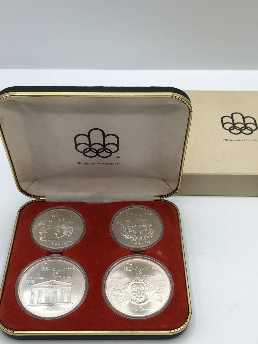 超激得，高品質 2297 1976年カナダモントリオールオリンピック 銀貨４枚セット(北アメリカ)｜売買されたオークション情報、yahooの商品情報をアーカイブ公開 - オークファン 北アメリカ