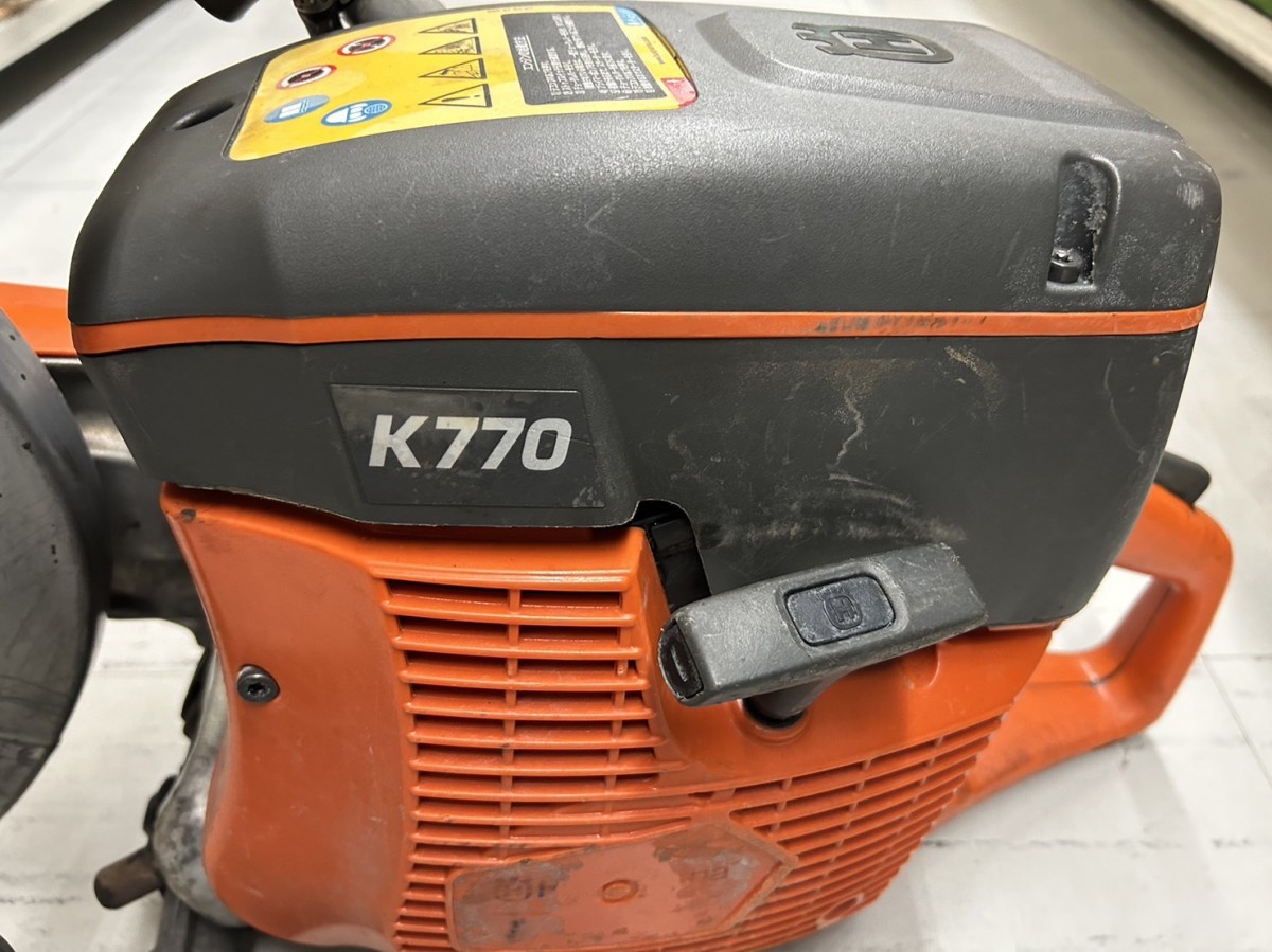 エンジンカッター パワーカッター ハスクバーナ 【愛知 東海店】CD853【売切り】Husqvarna エンジンカッター K770 100mm ★ ハスクバーナ コンクリートカッター 切断機 ガソリン ★ 中古