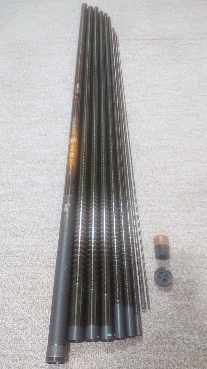 ジャンク振り出し鮎竿 パワーループ アドバンス 鮎 硬中硬 100 希少オールド 日本製 