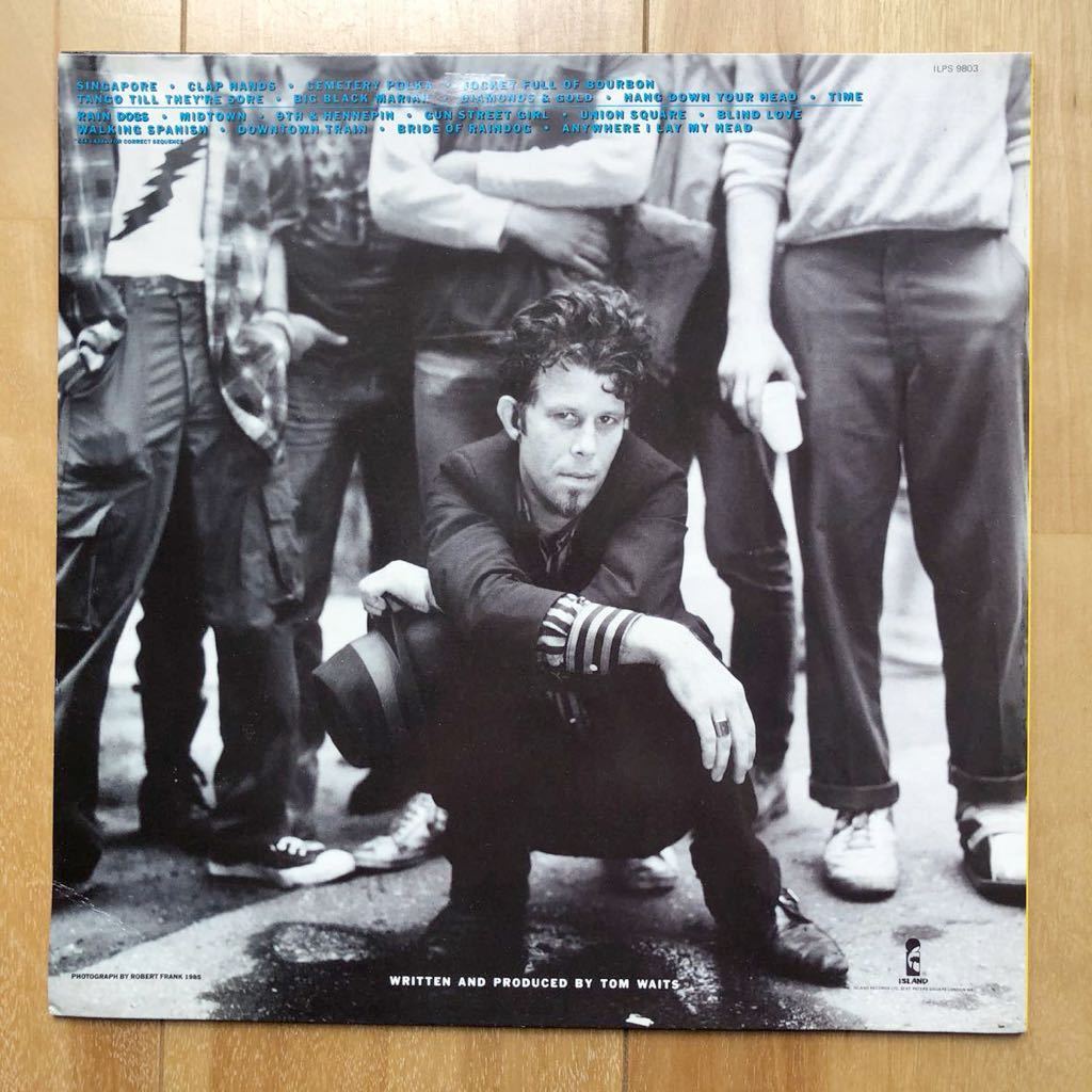 UK盤 LP◇TOM WAITS（トム・ウェイツ）/RAIN DOGS◇ILPS-9803