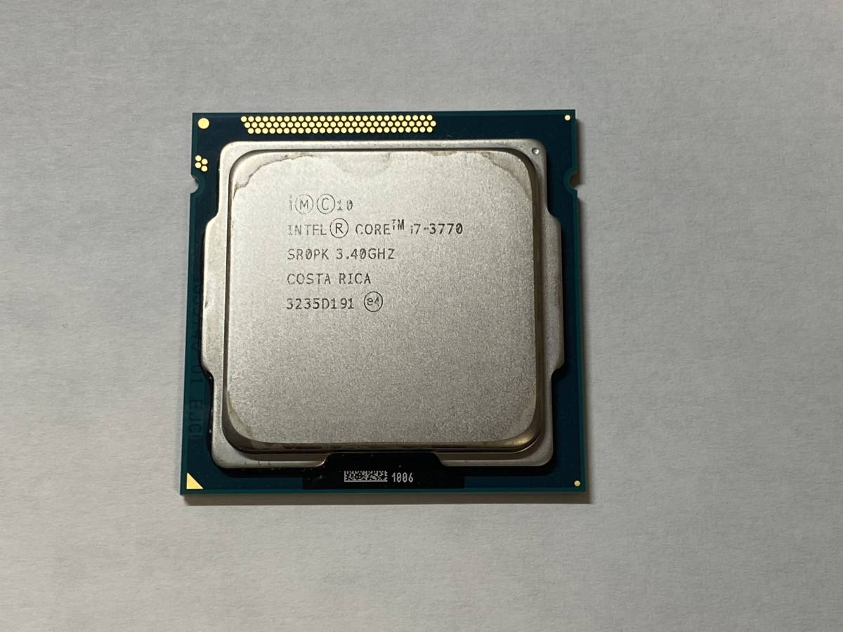 【USED】動作確認済　Intel Core i7 3770 SR0PK (LGA1155 3.40GHz )②