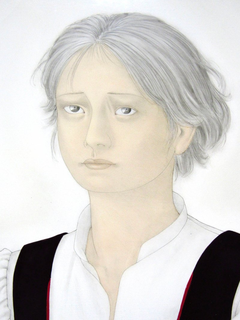 栗原喜依子少女 油彩画 3号 Yahoo!オークション - GINZA絵画館栗原